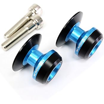 Twall Blue 10MM CNC Swingarm Spools For Kawasaki Ninja 300 R 2013-2017