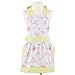 Child Apron for Kids Cooking, Baking, BBQ and Gardening, Durable Canvas Kids Aprons with Pockets for Darling Girls, Style Diana, Floral Ballad Blue