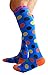 Compression Socks (1 pair) for Men & Women by INFINITY - BEST for Running, Nurses, Shin Splints, Flight Travel, & Maternity Pregnancy - Boost Athletic Stamina & Recovery (Sky Dots, L/XL)