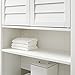 Crosley Furniture Lydia Over The Toilet Storage Cabinet and Bathroom Organizer with Hooks and Shelves, White