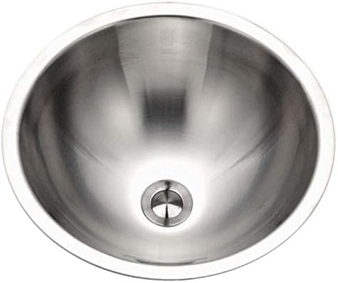 Houzer Cro16201 Opus Series Conical Undermount Stainless Steel Lavatory Sink With Overflow