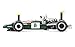 Scalextric C3589A McLaren M7C & Brabham BT26A Legends Limited Edition Twin Pack Slot Cars (1:32 Scale)