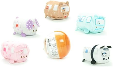 IP4 Inc Funny Animal Bus Micro Stackable Plush Mystery Surprise Blind Box Gashapon Capsule Toy Figure ( 1 Random Mini Plush)