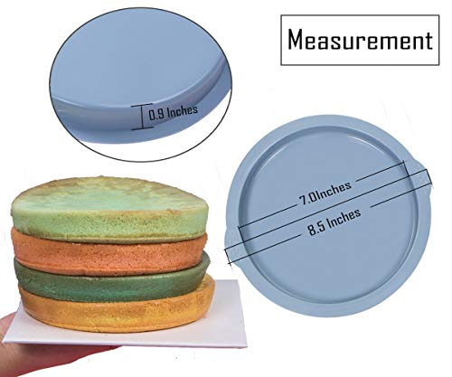 image for Webake Multi Layer Cake Pans, 7 Inch Round Cake Pan Set, Silicone Cake