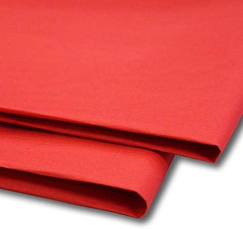 Sabco - Tissue Paper 100 Sheets, Gift Wrap, Mg and Acid Free, 20 X 30" Size, Wrapping Decorative Sketch and Cutting Paper for Art Craft & Packing. – Red