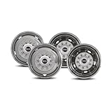 Pacific Dualies 43-1950 Polished 19.5 Inch 10 Lug Stainless Steel Wheel Simulator Kit for 2005-2019 Ford F450/F550 Truck (Does not fil RV/Motorhome)