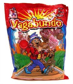 Vagabundo Hard Candy Lollipop w/Chilli Powder Mexican Candy 40 pc
