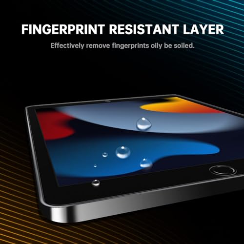 avakot 2 Pack Screen Protector for iPad 10.2, Tempered Glass Film Compatible with iPad 9th Generation 10.2 Inch 2021/2020/2019 Anti-Scratch Sensitive Dropproof Screen Protector for iPad 8th/7th Gen