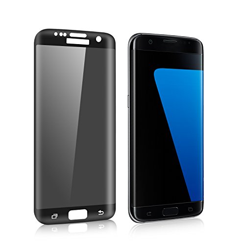 Galaxy S7 Edge Screen Protector, YCFlying Premium Privacy 3D Anti-Spy Tempered Glass Screen Protector Full Coverage for Samsung Galaxy S7 Edge (Black)