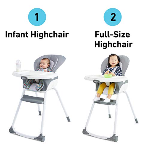 Graco Made2Grow 6 in 1 High Chair | Converts to Dining Booster Seat, Youth Stool, and More, Tasha