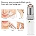 Facial Hair Removal for Women, Waterproof Painless Hair Remover Eyebrow Trimmer for Peach Fuzz, Chin Hair, Upper Lip Moustaches, Battery-Operated Lipstick Design