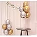 DIvine 40 Pcs 12 Inch Gold Metallic Chrome Shiny Latex Balloons for Wedding Birthday Party Decoration Baby Shower Graduation