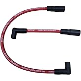 Red 10mm Spark Plug Wires for Harley Davidson Big Twin 1999-2017 FX FXD Dyna/FXST ST Softail, 99DYNA-RD-10MM