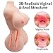 17LB Sex Doll Male Masturbator with Torso, 3 in 1 Realistic Big Boobs Tight Vaginal & Anal, 3D Love Doll Pussy Pussy with Built-in Spine, Pussy Ass Stroker Adult Sex Toy for Men Masturbation