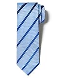 Origin Ties Classic Crossed Textured with Striped Business Silk Tie