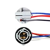 2 Pack Light Bulb Extension Replacement Socket Bay15D 1157 Lamp Holder