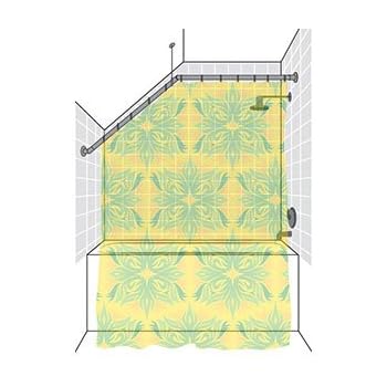 Amazon Com Kleine Wolke Angled Shower Rod Mount For Sloped Walls