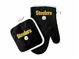 Pittsburgh Steelers NFL Team Colors Oven Mitt and Pot Holder Set