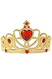 Princess Paradise Kids Red and Gold Honeycomb Tiara Crown, One Size