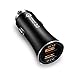 YI Car Charger, Dual-Port USB Qualcomm Quick Charge 3.0 iPhone Xs/Max/XR/X/8, iPad Pro/Air 2/Mini, Galaxy Note9/Note8/S8/S9 More, Black
