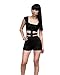 iecool Sexy Low Cut Bandage Jumpsuits Rompers Night Club Short Pants Small