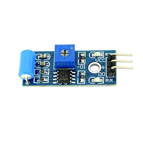 Vibration Sensor Module SW-420 3.3V to 5V with Digital Switch Output and LM393 Comparator for Theft Alarms Electronic Building Block Smart Car from Optimus Electric
