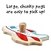 Professor Poplar’s Wooden People Movers Peg Puzzle (6pcs.) by Imagination Generation