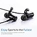 Mpow S8 Bluetooth Earbuds IPX7 Waterproof & 9 Hours Playtime, V4.1 Wireless Headphones Magnetic, Wireless Earbuds w/CVC6.0 Noise Cancelling Mic, Sport Bluetooth Earphones for Running, Workout, Black