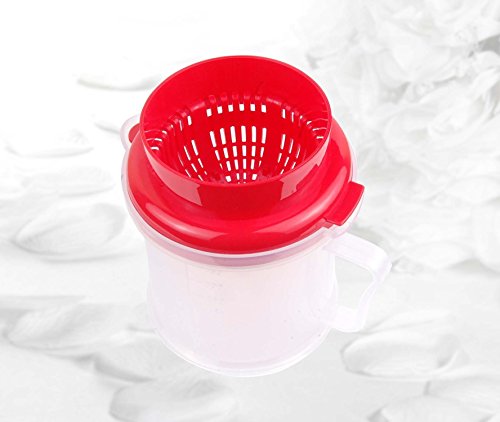 Krishna Handmade INDIAN Multi Fruit Juicer/Hand Manual Fruit Juicer - Mini/Citrus Lemon, Orange, Watermelon Squeezer/Best Home & Kitchen Product/Size : 350 ml/Colour : Red/[Krish-Misc-PL21] - Thumbnail 3