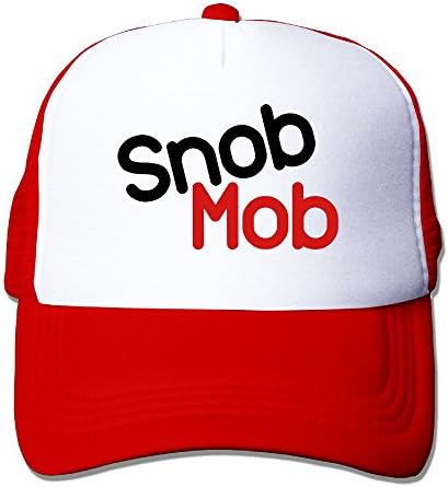 NONGFU Snob Mob Big Foam Snapback Caps Mesh Back Adjustable Cap