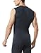 TM-MUA05-CHC_Large Tesla Men's R Neck Sleeveless Muscle Tank Dry Compression Baselayer MUA05