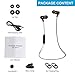 Bluetooth Headphones, Ifecco In-ear Wireless Earbuds Sports Magnetic Earphones with Built-in Mic Noise Cancellation Support Sweat-proof Stereo Headset for iPhone Android and More (Black)