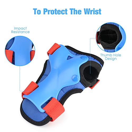 image for Boruizhen Kids Knee Pads Elbow Pads Protective Gear Set for Cycling BM