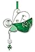 BANBERRY DESIGNS Irish Angel Suncatcher Stained Glass Ornament with Shamrock