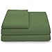 Cosy House Collection Luxury Bamboo Sheets - Blend of Rayon Derived from Bamboo - Cooling & Breathable, Silky Soft, 16-Inch Deep Pockets - 4-Piece Bedding Set - Queen, Sage Green