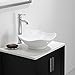 KRAUS Elavo Modern Art Vessel White Porcelain Ceramic Bathroom Sink, 15 3/4 inch KCV-135