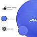 Trideer Exercise Ball (45-85cm) Extra Thick Yoga Ball Chair, Anti-Burst Heavy Duty Stability Ball Supports 2200lbs, Birthing Ball with Quick Pump (Office & Home & Gym)