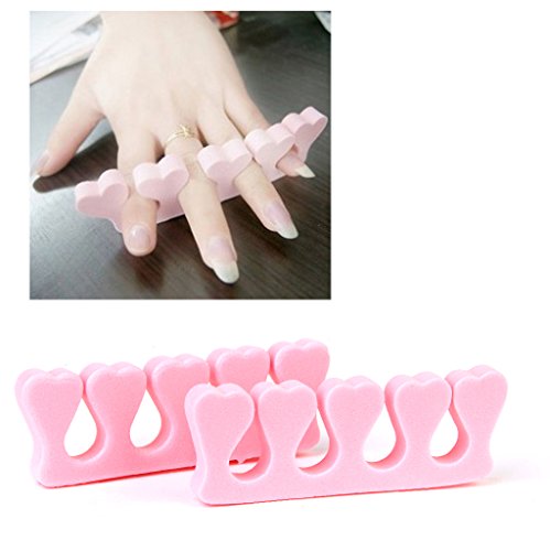 perfektchoice 2pcs Foam Toe Finger Separator Straightener Nail Art for Manicure Pedicure