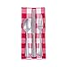 DII Checkered Tabletop Collection 100% Cotton, Machine Washable, Napkin Set, 20x20, Red, 6 Piece