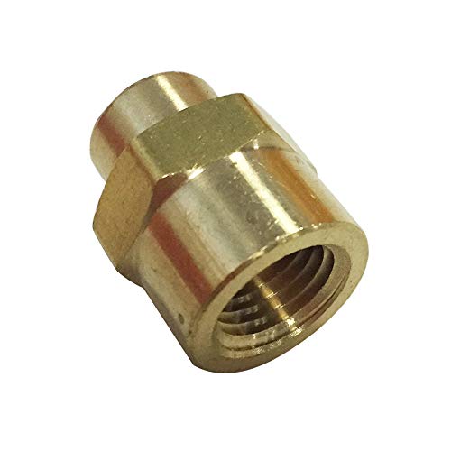 Legines NPT Reducing Coupling Brass 1/4" Female x 1/8" Female, Hex Reducer Coupler Adapter Pipe Fitting (Pack of 2) - Thumbnail 2