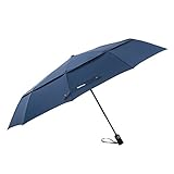 TOMSHOO 50 Inch Large Windproof Golf Umbrella Auto Open Close Compact Double Canopy Folding Travel Portable Umbrella with 10 Ribs