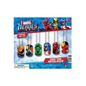 NEW Avengers Marvel SuperHero Dog Tags 6 count