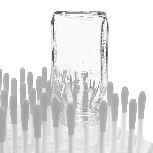 OXO Tot Baby Bottle Drying Rack with Drain Board, Portable Drying Rack