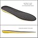Orthotic Plantar Fasciitis Memory Foam Comfort Elevator Shoe Insole 1/2 Inch Height Increase (Yellow) Excellent Shock Absorption and Cushioning Best Insoles for Men n Women for Everyday Use -Large