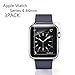 [3PACK] Watch Serie 4 44MM Tempered Glass Screen Protector, EcoPestuGo - 9H Hardness,Anti-Fingerprint,Anti-Scratch,Ultra-Clear,Bubble Free Screen Protector Compatible Watch Serie 4 44MM