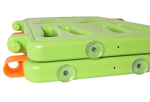 Lil' Jumbl Baby Playpen Extra Part Large (28.5" x 23.5) - Set of 2 - Green (Certified Refurbished)