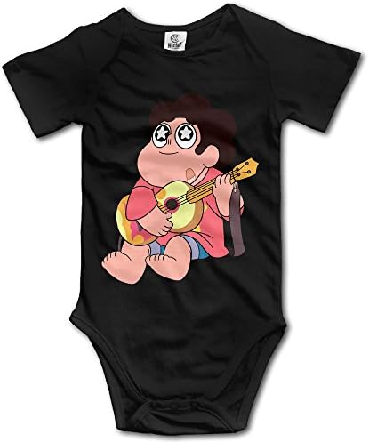 DW Infant Steven Universe Short Sleeve Climb Jumpsuit Black 6 M