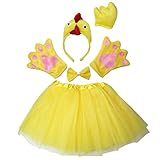 Kirei Sui Kids Chick Costume Tutu Set Yellow