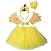 Kirei Sui Kids Chick Costume Tutu Set Yellow