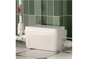 INEFLO 400W Shower Pump, Macerator Pump Under Sink Sewerage Sump Pump for Upflush to 20ft/6m with 3 Water Inlets for Basement, Washer, Bathtub, Laundry, Automatic Efficient Ejector Waste Disposal